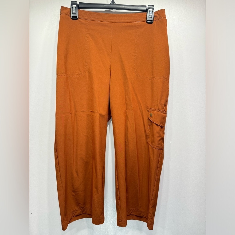 Chico’s 3 Piece Outfit Cropped Pants Cotton 3/4 Tee & Zip Front Jacket Size 1/M - Picture 11 of 15
